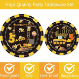 348 Pcs Construction 5th Birthday Decorations Dump Truck Five Years