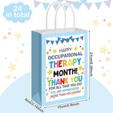 Gilprop 24 Pcs Occupational Therapy Month Gifts Bags OT Thank You