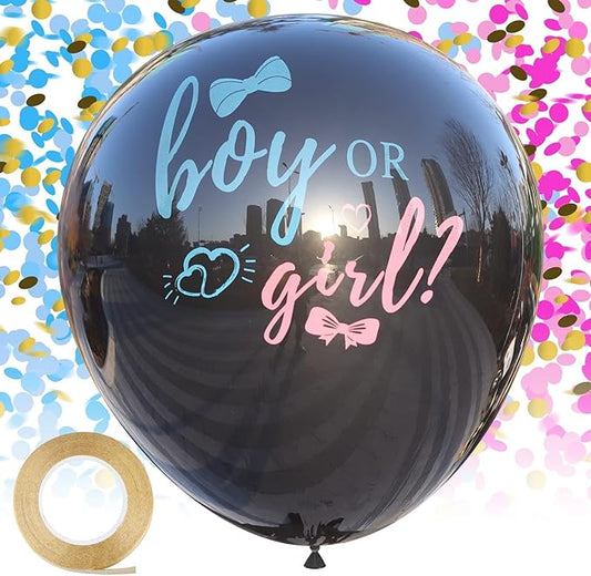 Thickened Gender Reveal Balloon 2pcs Gender Reveal Confetti Balloons