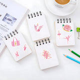 BeYumi 1000Pcs Ballet Dance Themed Stickers in 2 Rolls Pink Dacing