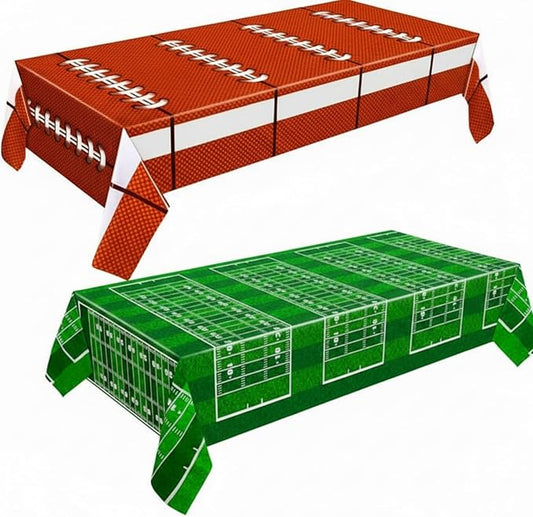 Mixweer 2 Pcs Football Plastic Tablecloth Birthday Party Decorations