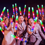 OLUPP 72PCS Foam Glow Sticks, Foam Light Up Sticks with 3 Modes