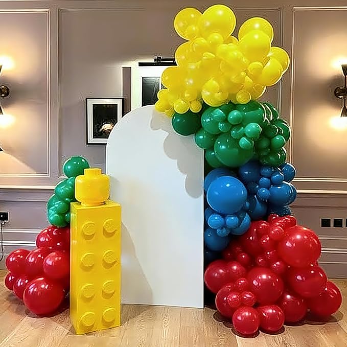 YMSZ Red Blue Green Yellow Balloons, 67pcs 12 Inch Colorful Latex
