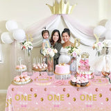 Miss Onederful Birthday Decorations Pink Gold Party Plates Napkins