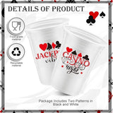 48 Pcs Casino Night Party Supplies Bulk 16 oz Casino Night Party
