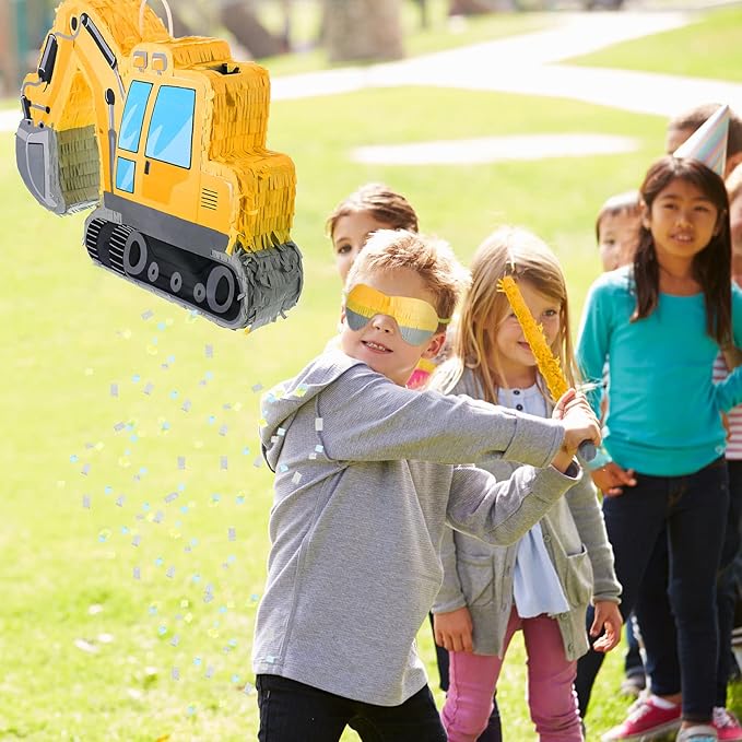 Excavator Construction Truck Pinata for Boys Birthday Party Supplies