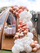 Rose Gold Balloon Garland Arch Kit 18/12/10/5 In Multi Size Metallic