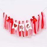 Valentine's Day One High Chair Banner Valentine's Day Themed First