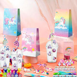 134pcs Unicorn Birthday Party Favors Set Unicorns Goodie Bags