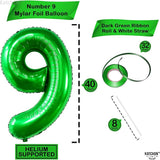 KatchOn, Giant Dark Green Number 9 Balloon - 40 Inch | | Foil 9