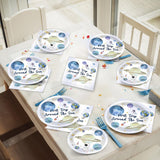 200 PCS First Trip Around the Sun Birthday Tableware Disposable