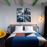 Galaxy Canvas Wall Art Outer Space Prints Painting Astronaut Wall