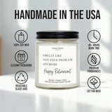 Cedar Crate Market Humorous Retirement Gift Candle Smells Like Not