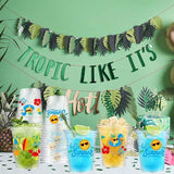 50 Summer Pool Party Cups 12 oz Hello Summer Party Decorations