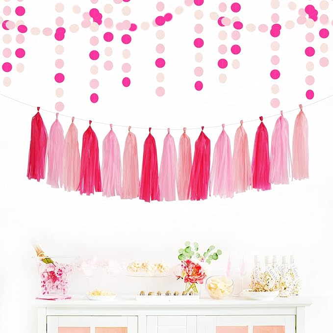 Galentines Valentines Day Hot Pink Party Decorations 23pcs Girl
