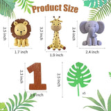 Safari Animal Cake Toppers Jungle Wild One Cake Decorations with
