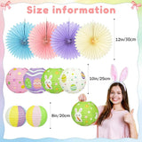Hanging Easter Decorations 11Pcs Set Happy Easter Banner & Spring
