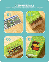 Movie Night Snack Trays 100pcs Include 20 Pixel Party Trays 20