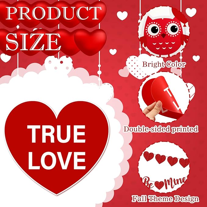 30 Pcs Valentines Day Decorations Set Valentines Day Decor Be Mine