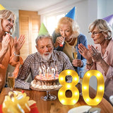 80th Birthday Decorations for Women Men Happy 80 Birthday