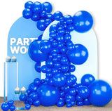 PartyWoo Royal Blue Balloons 140pcs Different Sizes Pack of 18 12 10