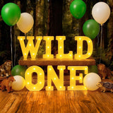 7 Pcs Wild One Birthday Party Decorations Wild One Neon Light Sign