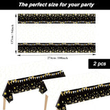 24 Guests Happy Retirement Party Supplies Black Gold Retirement