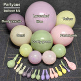 Purple Green Pink Balloon Arch Double Stuffed Dusty Green Lavender