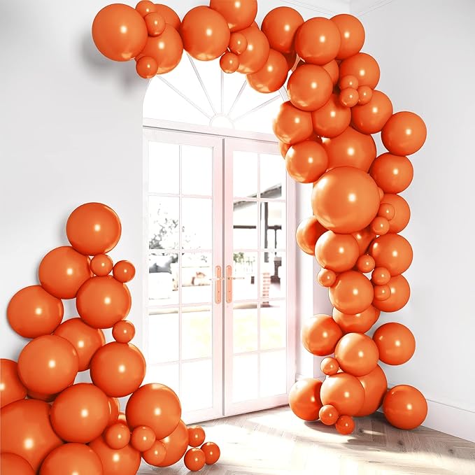 HOUSE OF PARTY Orange Balloon Garland Kit - Burnt Orange Balloons