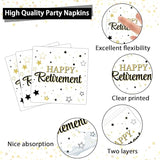 100PCS Retirement Party Supplies Happy Retirements Paper Plates