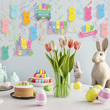 36 Pcs Easter Bunny Hanging Swirls Easter Party Decorations Happy