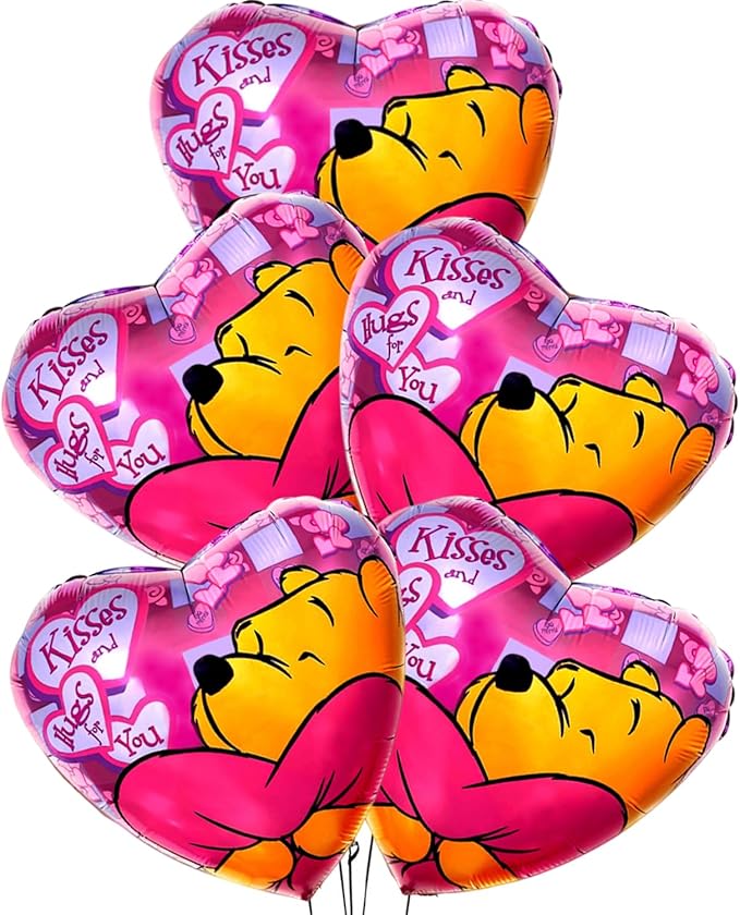 10Pcs 18 Inch Red Heart Balloons Valentine's Day Heart Shape Foil