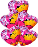 10Pcs 18 Inch Red Heart Balloons Valentine's Day Heart Shape Foil