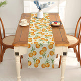 Pudodo Orange Citrus Table Runner Little Cutie Themed Birthday Baby