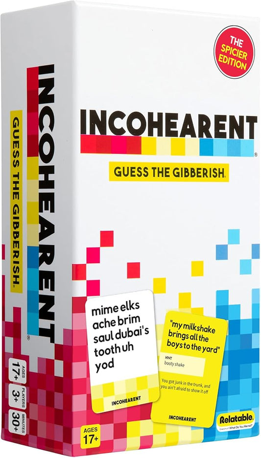 Incohearent, The Guess The Gibberish Party Game by Relatable, A Funny