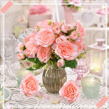 8 Bundles Artificial Peonies Flowers Boho Faux Flowers Arrangements #1