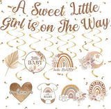 Boho Baby Shower Decorations A Sweet Little Girl Is On The Way Banner