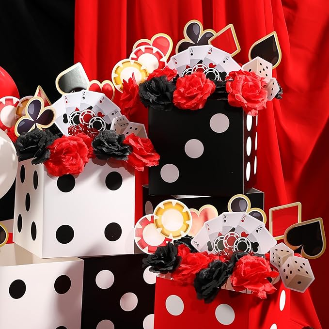 4 Sets Casino Party Decorations Poker Theme Table Centerpieces Party