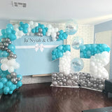 PartyWoo Teal Balloons 100pcs Different Sizes Pack of 18 12 10 5 Inch