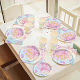 120Pcs Mermaid Birthday Party Plates Under the Sea Ocean Paper