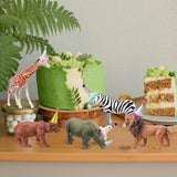 18 Pcs Jungle Animal Birthday Party Decorations Mini Birthday Hat