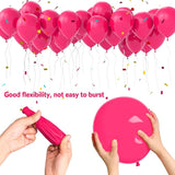 Hot Pink Balloons 100 pcs 12 inch Thicken Latex Hot Pink Balloon Pink