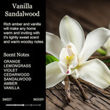 Retirement Gift for Woman & Men Vanilla Sandalwood Candle USA Made