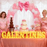 10 Pcs Galentine's Day Decorations 8.3 Inch Large LED Letter Lights