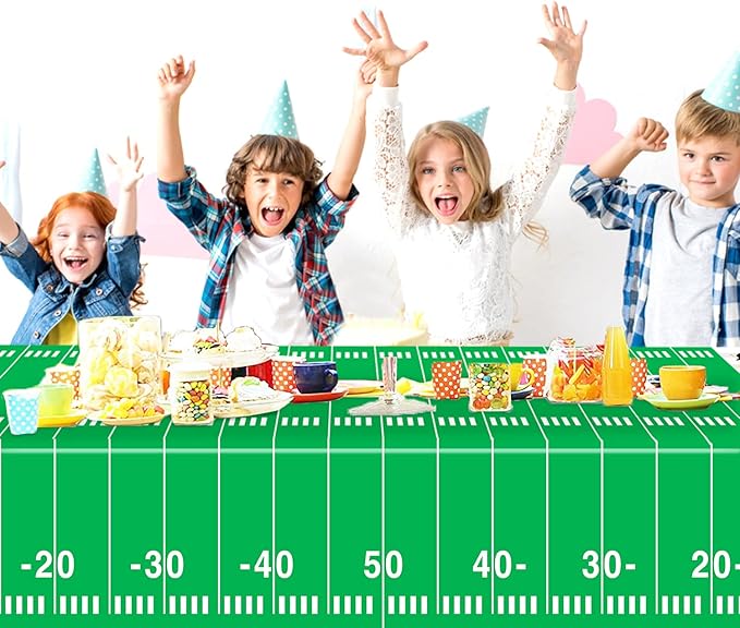 96 PCS Football Party Supplies Plates and Napkins Tableware Set