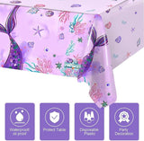 Mermaid Birthday Party Decorations 105pcs Purple Mermaid Birthday