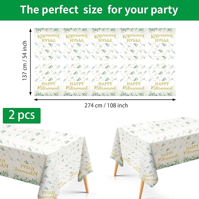 98PCS Sage Green Retirement Party Decorations Greenery Happy