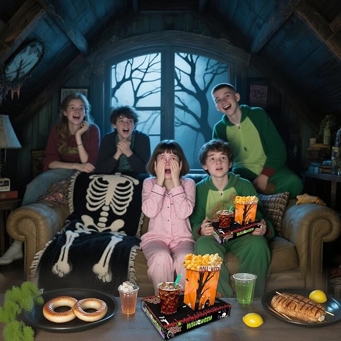 Movie Night Supplies 24pcs Neon Style Movie