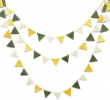Sage Green Gold Party Decorations Oilve Green Beige Gold Glitter Felt