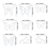 Ercadio 3d 36 Pack Butterfly Cake Toppers Black and White Pvc